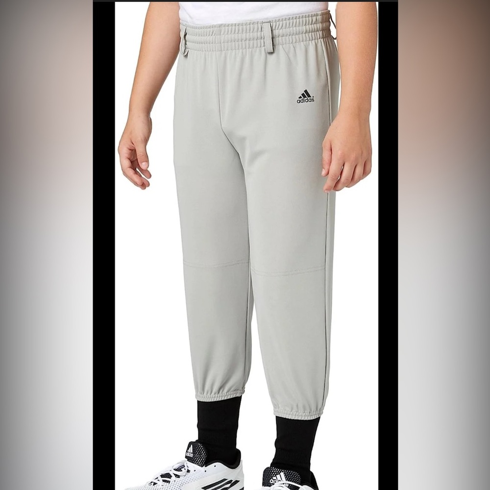 Adidas Light Gray Youth Baseball Pants
